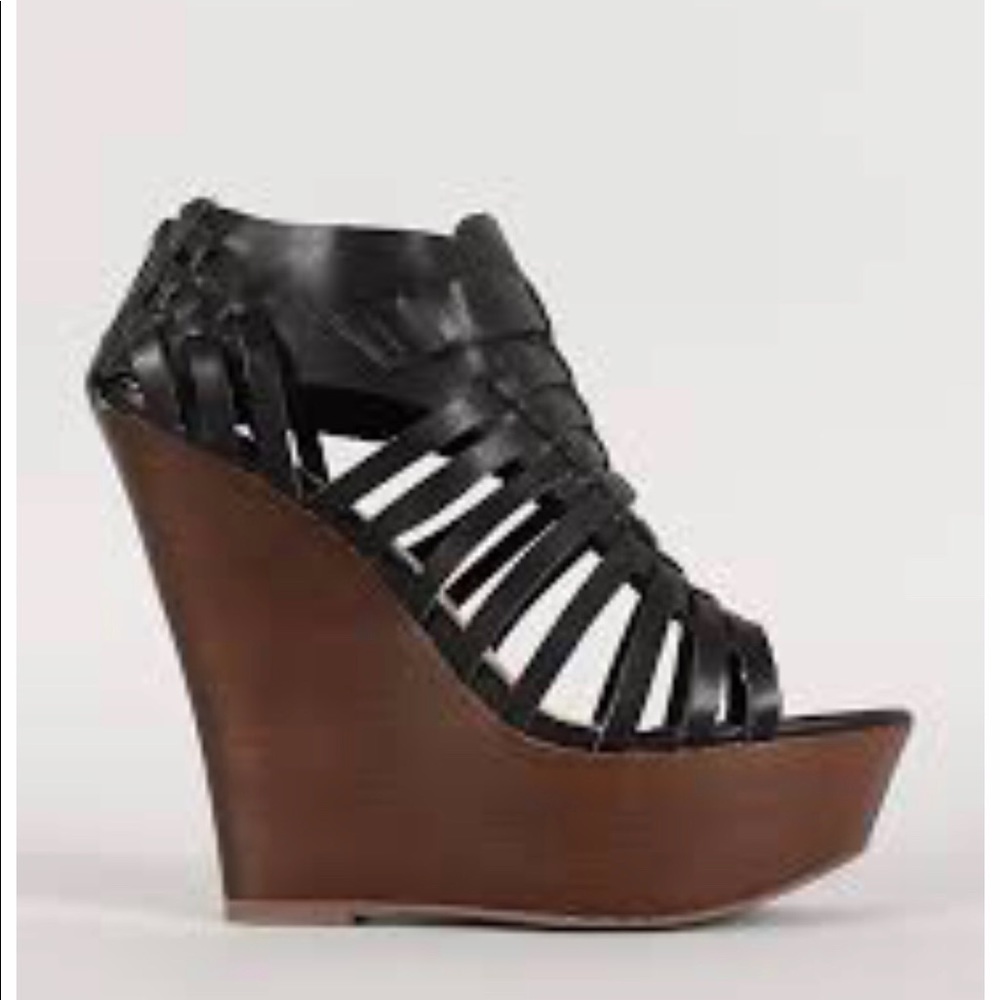 Bamboo Wedge Heels